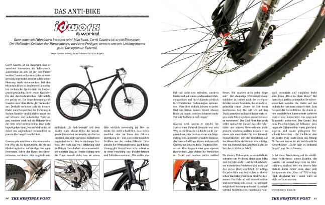 Portrait Gerrit Gaastra: <br />„Kann man von Fahrrädern besessen sein? “