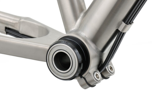 Our eccentric bottom bracket with specially designed stainless steel bearing. We weigh every bearing to be sure it’s completely filled with grease.