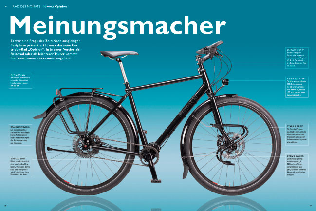 Test idworx oPinion: <br />„Rad des Monats 3/14 – Meinungsmacher“ – Testurteil: super