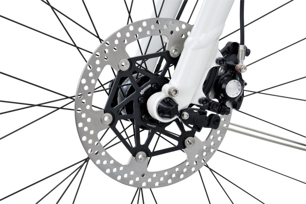 with large 203 mm and a thickness of 3,2 mm heavy duty use of traveling bikes