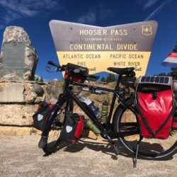 My Idworx AR on the Hooiser Pass (USA) during my TransAm trip. Folker. Hooiser Pass (USA)