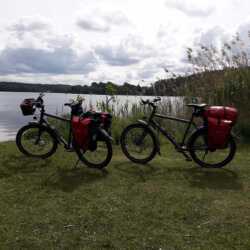 Mit unseren Off Rohler auf der Uckermark Tour. Antje und Hans. idworx Off Rohler Uckermark